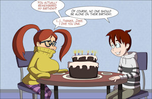 Birthday Surprise by monkeycheese