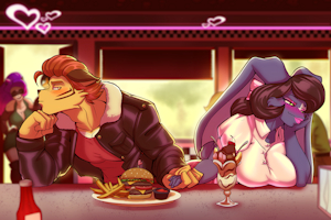 Claude & Sapphire lunch date by Toughset & Belise7 by UnusualUnity