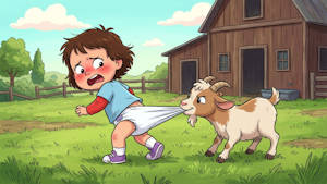 Naughty little goat! by Cloverton38