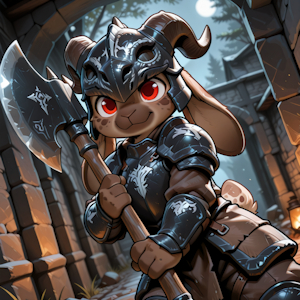 Armored barbarian bun by Minibit