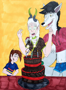 Happy birthday Manic by Balloonbouncer