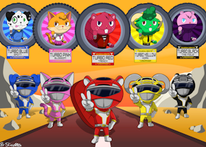 HTF Kousoku Sentai Turboranger/Power Rangers: Speed Charge by SkullKingFox