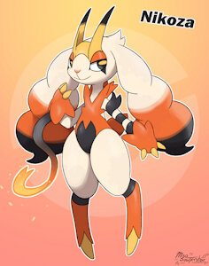 Nikoza Redraw - Fakemon by MisoSouperstar