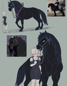 Snowball (the Friesian horse) by Cajuzinho02