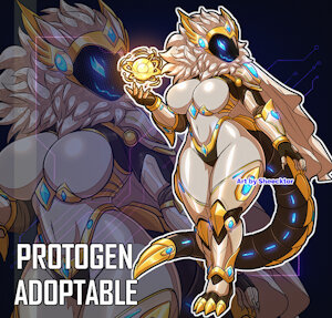 [ADOPTABLE] / Galactic Divine Protogen by Sheecktor