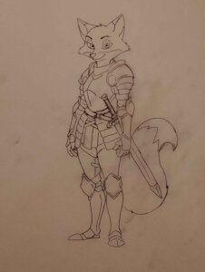 Little Fox Knight by Cinix