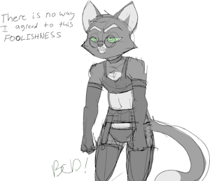 Mordecai Doodle by bluecoffeedog