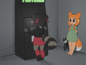 Nina & Rebecca Lane at the Arcade! by SamanthaIndigo