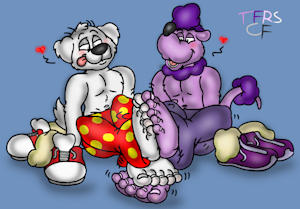 Gui n Ootsie Footsie Playdate by TheRedSkunk