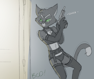 Mordecai Doodle 2 by bluecoffeedog