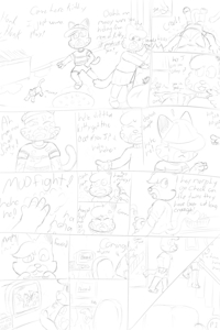 J&B's Bath-time Page 1 (Preview WiP) by SomeStickyGoo