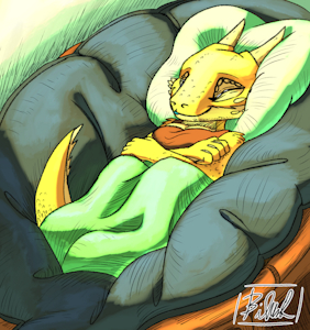 Canola in a Chair by Billblok