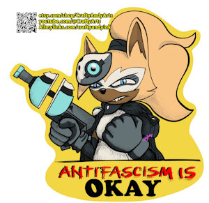 Anti Fascism is OKAY by CraftyAndyArt