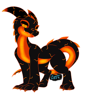 Igneous "Iggy" Moltenscale by AzureTheGamerKobold