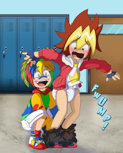 Sparky Exposes Yuga~! (Commission) by EmperorCharmy