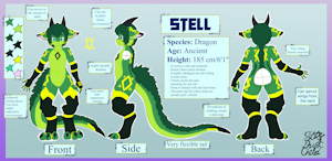 Stell Refsheet version 3 by Stardustchild01