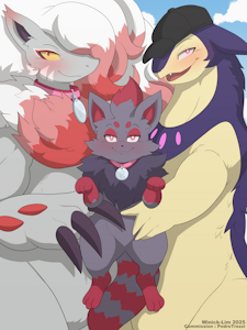 [Commission] Hisuian Zoroark , Zorua & Hisuian Typhlosion by WinickLim