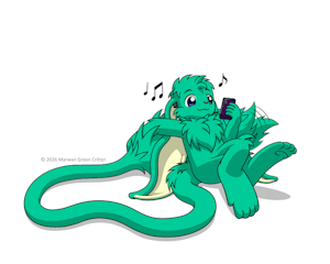 Listening to music with my phone by Marwan