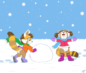 Snow Pandas -By NazzNikoNanuke- by DanielMania123