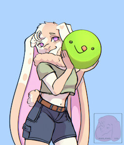 Rosie with THE GREEN BALL by Ros13Pos13