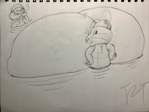 Ruby Going for a Swim by coooodoooo12