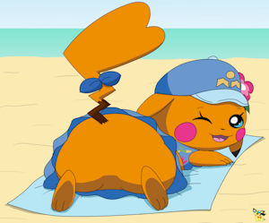 She winks back by pichu90