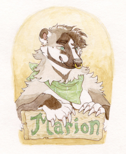 Marion-watercolorbadge by matuska