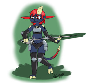 Yuki the duelist by FlameSnow