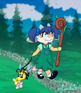 Bluebelle and Beeatrice {Contest Entry} by lunalaimoonglow