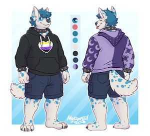 Ref. Sheet Commissiob for @PuppermintGames by Mytigertail