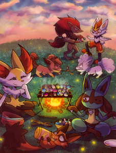 Campfire Cover Commission by KAZOKO
