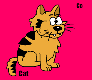 Cat (Dennis and Gnasher (2009)) in Pink Animal Alphabet 1 by ABCAnimalsParody