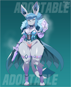 Glaceon - Cold Dagger Assassin ADOPT by negucita