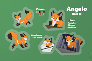 Angelo ref sheet SFW by SchattenFlamme