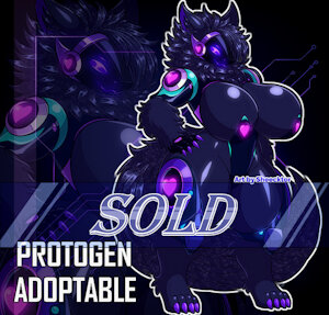 [ADOPTABLE] / Chubby Astrofluff Protogen by Sheecktor