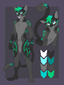 Playfully Striped Feline Adopt by HarnessedLove