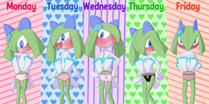 Kirlia bullied through the week by PonPonTheDreambunny