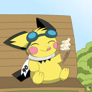 Enjoying Ice Cream by pichu90