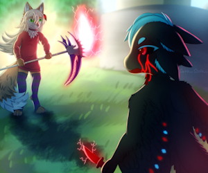 Duel of the Packmates by StellaAmoris