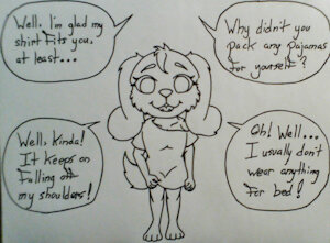 Bailey in Bears Nightshirt by Autumnbear