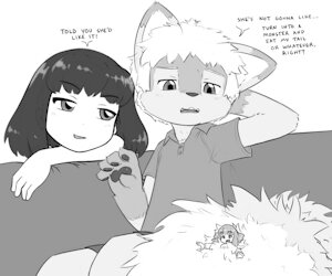 Rem plays with Lionel and Chloe by AlloyRabbit