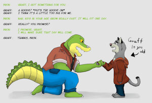 Brok and Graff Fanart by Orange Coyote by BrokGame