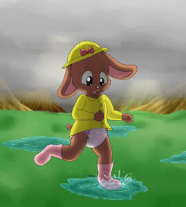 Splashing Puddles -By ConejoBlanco- by DanielMania123