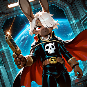 Space pirate bunnylock by Minibit