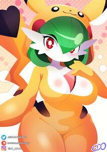 Lady the Gardevoir - Pikachu Suit by edonova