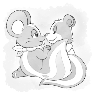 Skunks In Love by Nishi