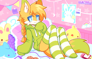Femboy Fox gif by LillyGameFox