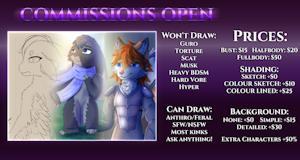 COMMISSION PRICES 2026 by SuiroAndStella