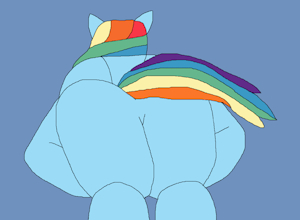 Rainbow Dash mooning by FiretailDragon