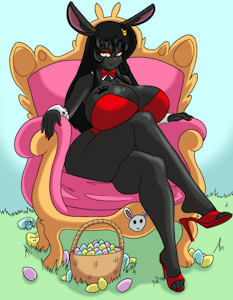 The Queen of Easter Colored (Easter Funtime) by krocialblack